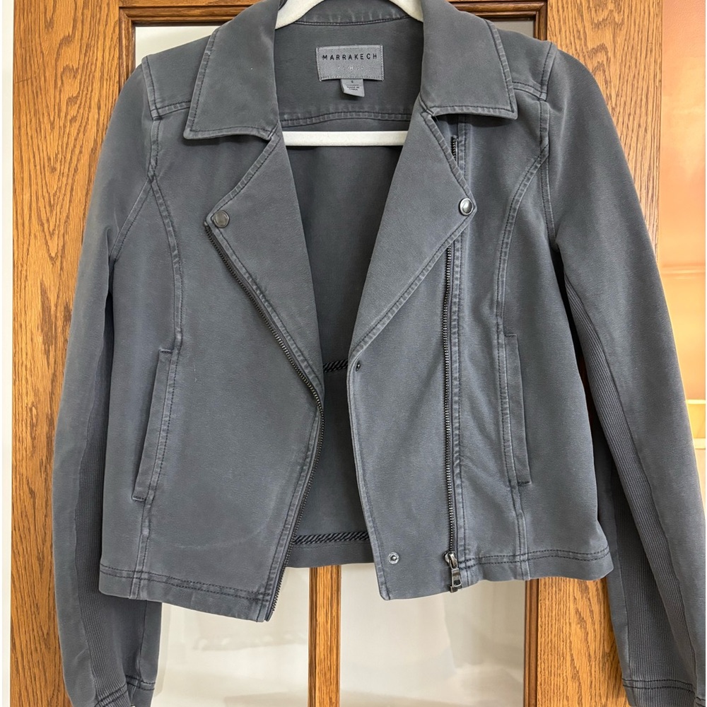 Marrakech cropped gray jacket. Size S.